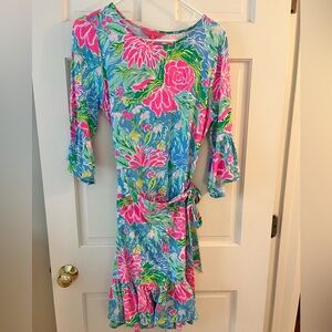 Lilly Pulitzer- size medium wrap dress